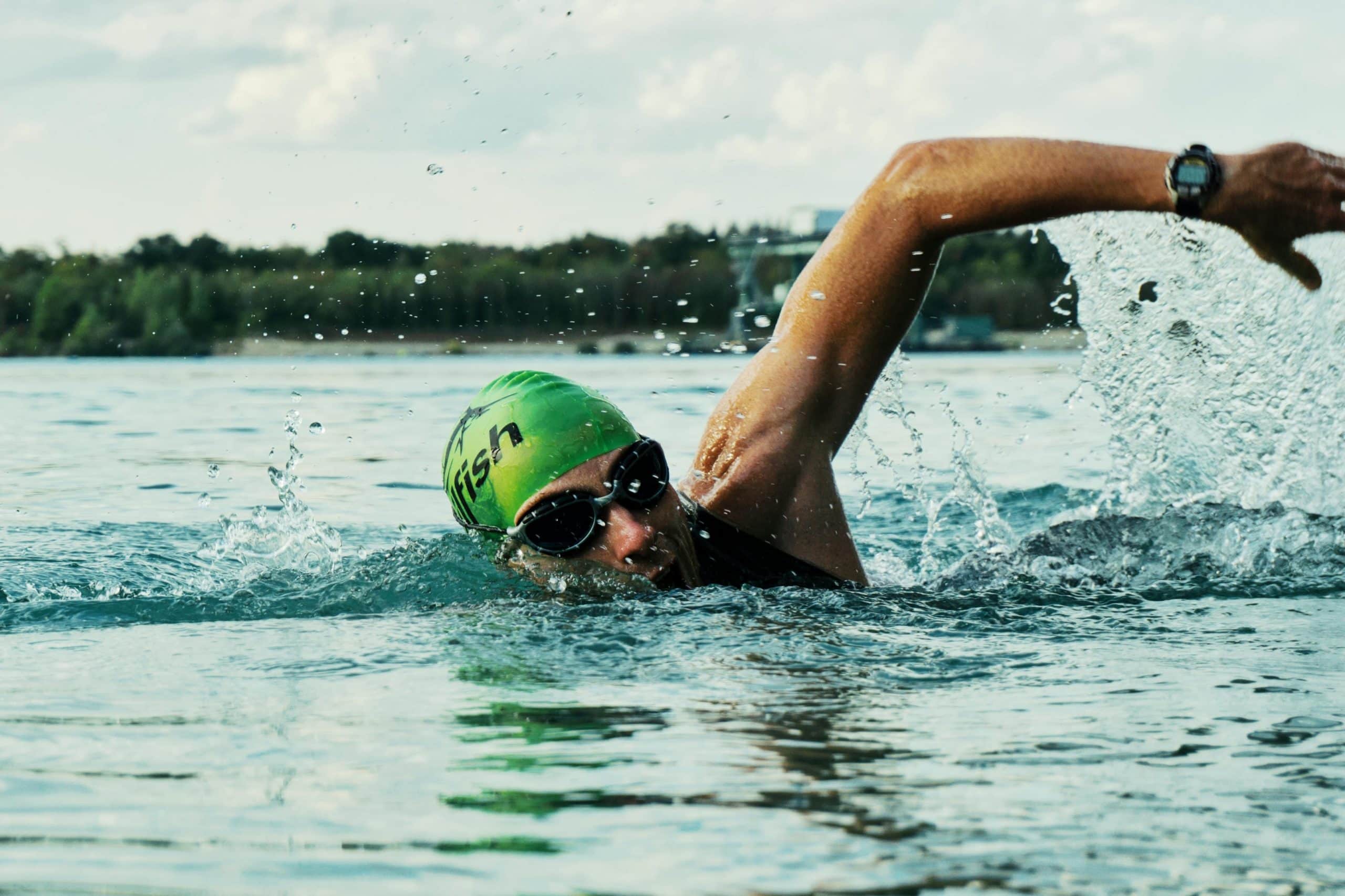 A swimmer minutes away from a drowning accident. 